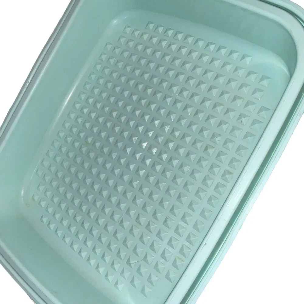 Tupperware Seafoam Green Meat Marinade Container 1294 1295 Sheer Large Seasoning
